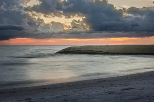 Sunset at the beach.